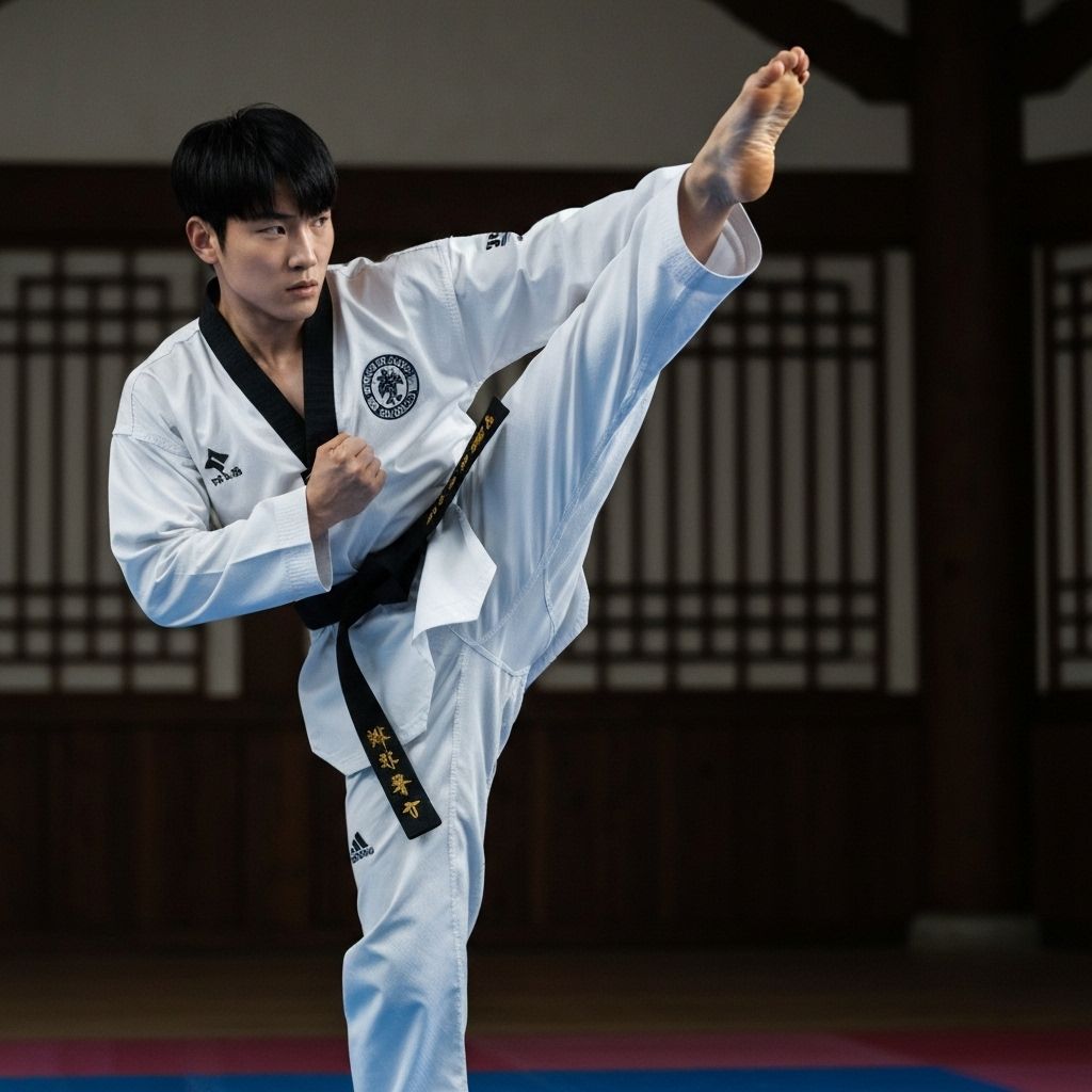 Taekwondo en acción